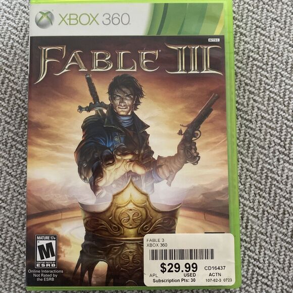 Fable III (Microsoft Xbox 360, 2010) With Manual - Picture 1 of 4